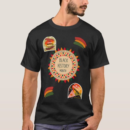 T-shirt Black History Month African American (Devant)