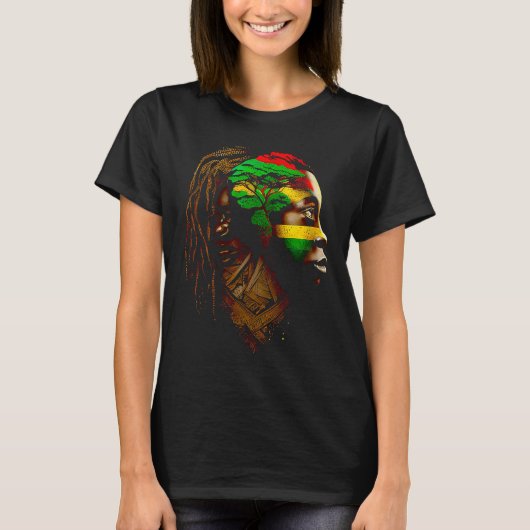 T-shirt Black history month  African American Ancestors' r (Devant)
