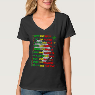 T-shirt Black History Month African American Country Celeb