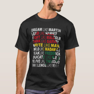 T-shirt Black History Month African American Country Celeb