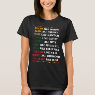 T-shirt Black History Month African American Country Celeb