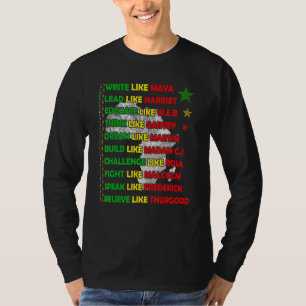 T-shirt Black History Month African American Country Celeb