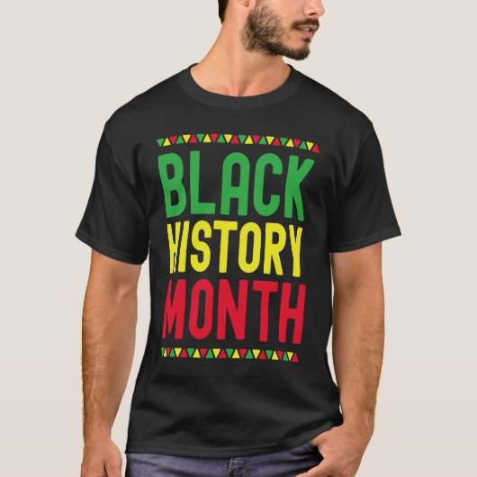 T-shirt Black History Month Afro African Pride Celebration (Devant)