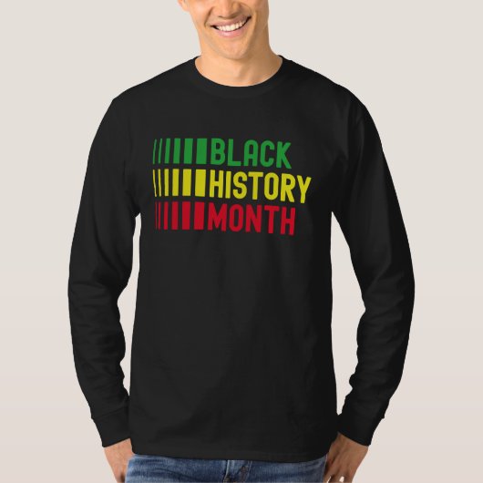 T-shirt Black History Month Afro African Pride Celebration (Devant)
