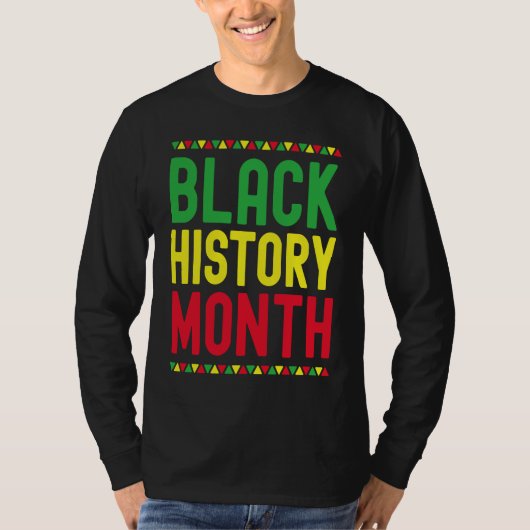T-shirt Black History Month Afro African Pride Celebration (Devant)