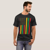 T-shirt Black History Month American Flag (Devant entier)