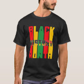 T-shirt Black History Month BLM Melanin Pride Pan African (Devant)