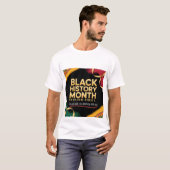 T-shirt " Black History Month Culture History Pride ”  (Devant entier)