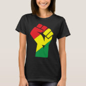 T-shirt Black History Month Fist Black Power African Ameri (Devant)
