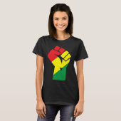 T-shirt Black History Month Fist Black Power African Ameri (Devant entier)