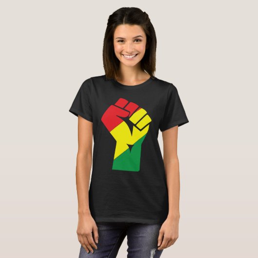 T-shirt Black History Month Fist Black Power African Ameri (Devant entier)