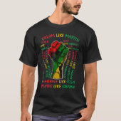 T-shirt Black History Month Inspirational Leaders Power Fi (Devant)