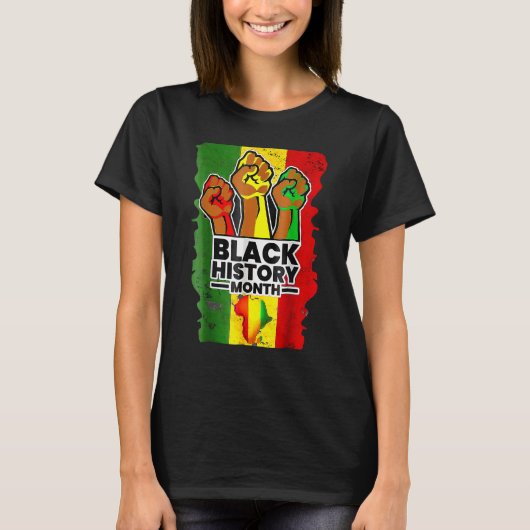 T-shirt Black History Month Melanin Afro African Pride Men (Devant)