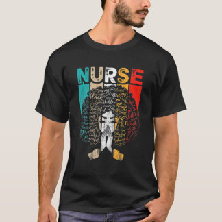 T-shirt Black History Month Nurse Melanin African American
