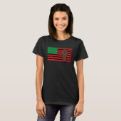 T-shirt Black History Month Pan African Flag Black African (Devant entier)
