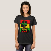 T-shirt Black History Month Queen Melanin Afro African Pri (Devant entier)