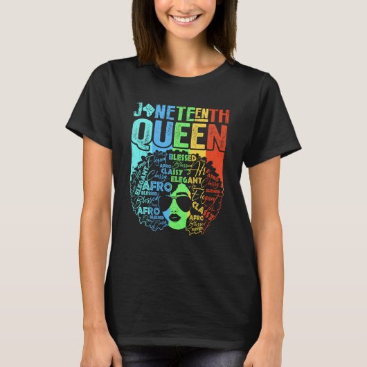 T-shirt Black History Month Women Educated Strong Black Qu (Devant)
