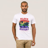 T-shirt Black History Month , World Map Unity Change (Devant entier)