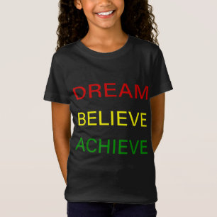 T-Shirt Black History Moth Dream Croire Atteindre - Red Ye