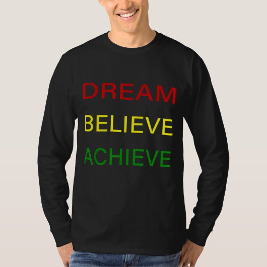 T-shirt Black History Moth Dream Croire Atteindre - Red Ye (Devant)