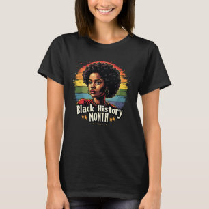 T-shirt Black History Moth Tee - Fière Black Woman Art