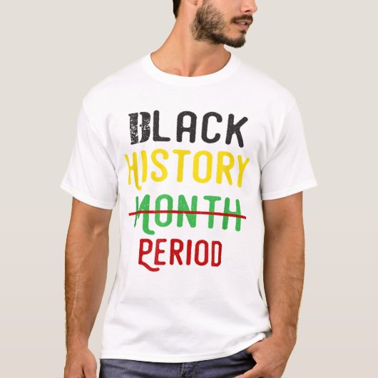 T-shirt Black History Période Black Pride Black Histoire L (Devant)
