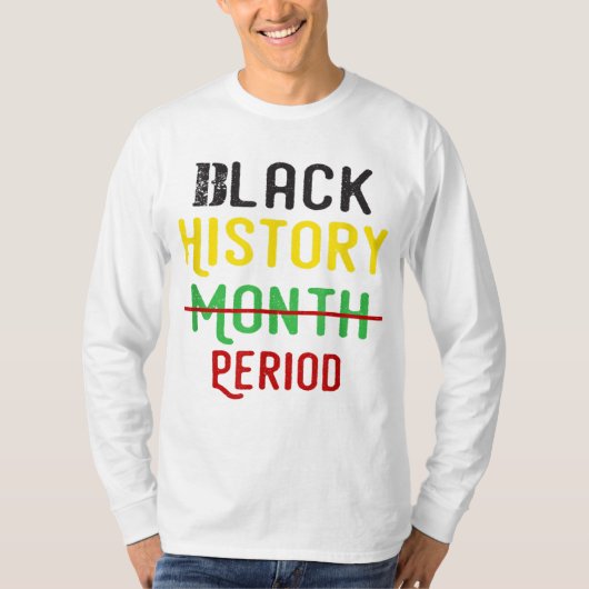 T-shirt Black History Période Black Pride Black Histoire L (Devant)