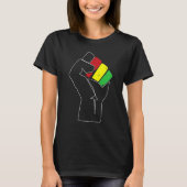 T-shirt Black History Power Fist Africa Flag African Ameri (Devant)