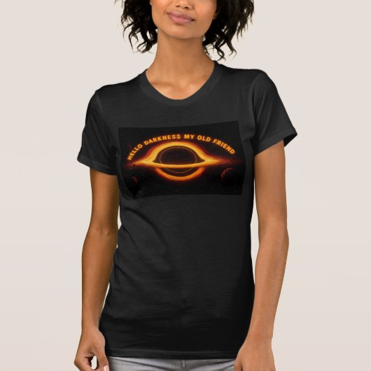 T-shirt Black Hole Interstellar Conversation (Devant)