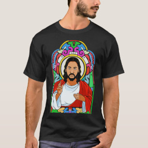 T-shirt Black Jésus Christ Notre Seigneur et Sauveur Louez