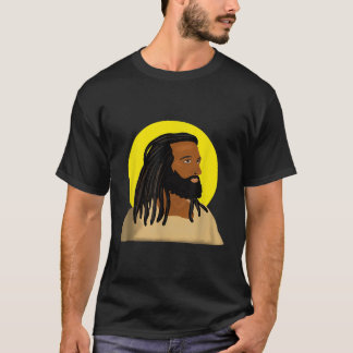 T-shirt Black Jesus Locs African American Religion