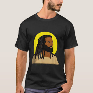 T-shirt Black Jesus Locs African American Religious1462