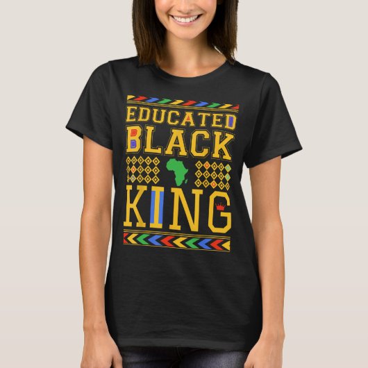 T-shirt Black KING African Dashiki Histoire noire (Devant)