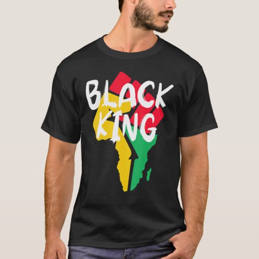 T-shirt Black King Black History Month African American Bl (Devant)