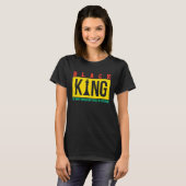 T-shirt Black King The Most Powerful Piece In The Game Dad (Devant entier)