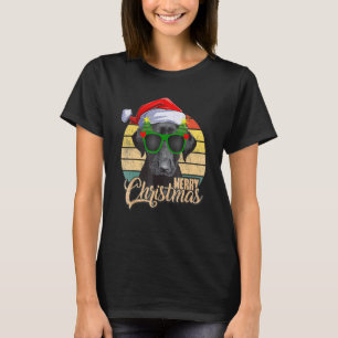 T-shirt Black Lab Labrador Christmas Tree Light Pyjama Chi