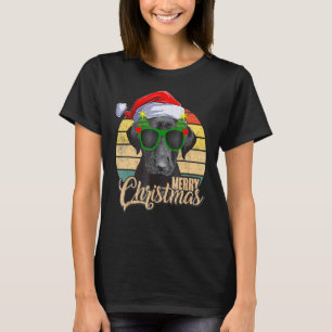 T-shirt Black Lab Labrador Christmas Tree Light Pyjama Chi