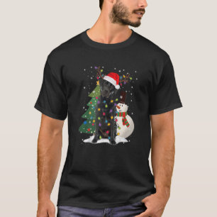 T-shirt Black Lab Labrador Christmas Tree Light Pyjama Chi