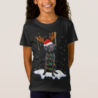 Black Lab Labrador Christmas Tree Light Pyjama Chi
