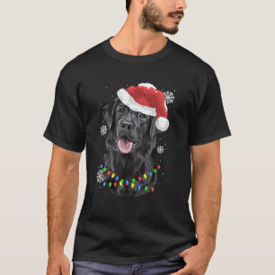 T-shirt Black Lab Labrador Christmas Tree Light Pyjama Chi