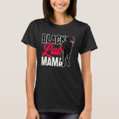 T-shirt Black Lab Mama Animal Animaux Animaux Maman Chien (Devant)