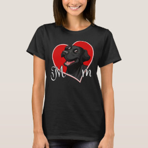 T-shirt Black Lab Maman Labrador Mama Masques Black Lab Ma