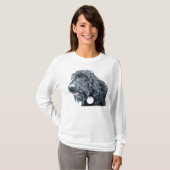 T-shirt Black Labradoodle (Devant entier)