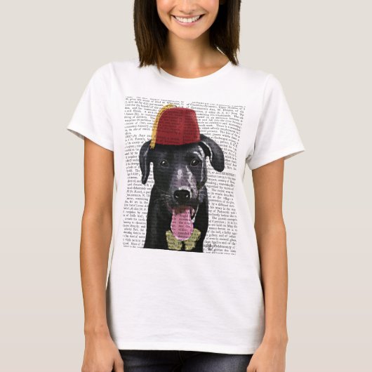 T-shirt Black Labrador Avec Fès (Devant)