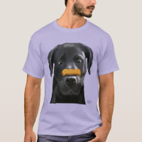 Black Labrador avec os sur le noeud 2