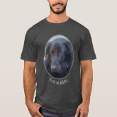 T-shirt Black Labrador Dog Art personnalisé (Devant)