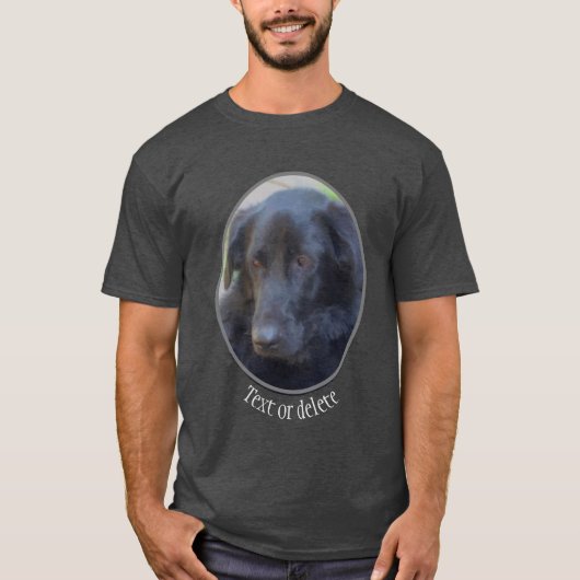 T-shirt Black Labrador Dog Art personnalisé (Devant)