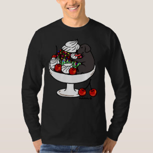 T-shirt Black Labrador Ice Cream Sundae