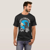 T-shirt Black Labrador Lover Best Friends Funny Black Lab (Devant entier)