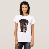 T-shirt Black Labrador Pirate (Devant entier)